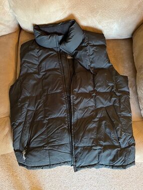 Eddie Bauer Black Quilted Puffer Vest